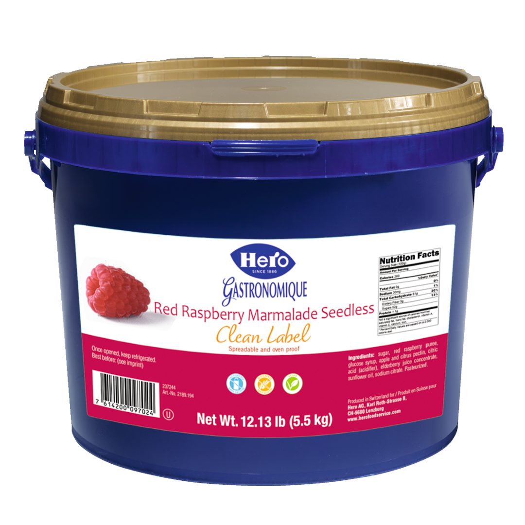 Raspberry Marmalade Seedless Clean Label 5.5kg