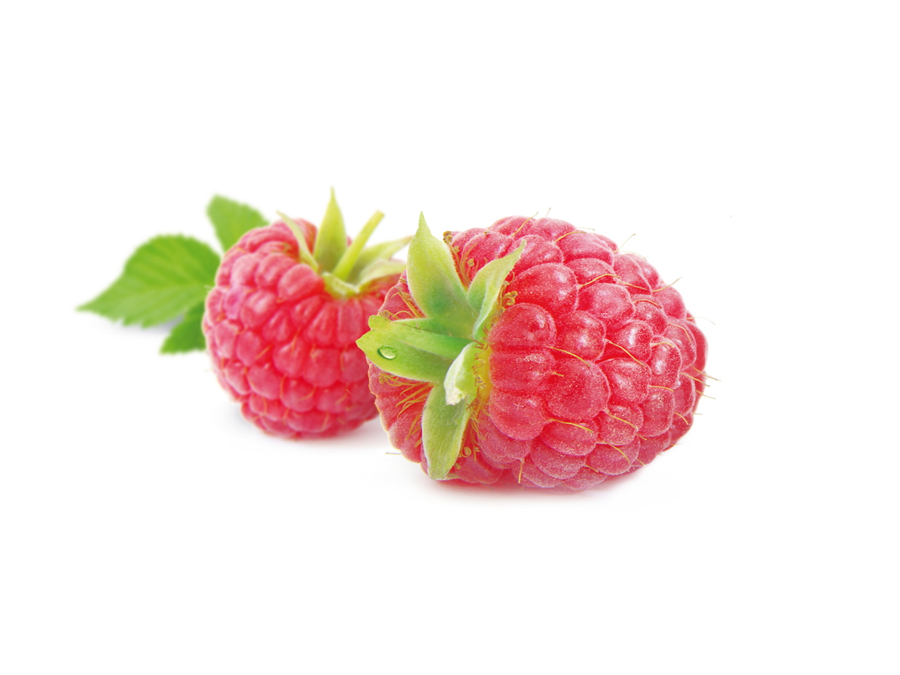 Image of two raspberries