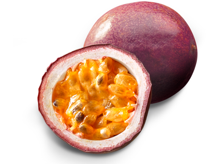 Sliced passionfruit