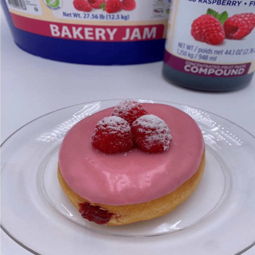 Raspberry donut