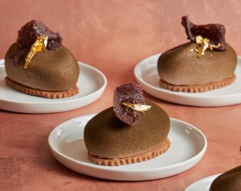 chocolate cherry entremet